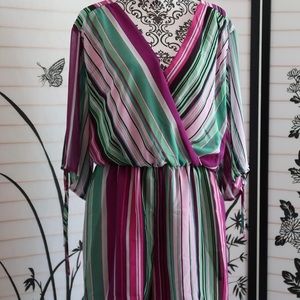 New York & Company Multi-Colored Romper